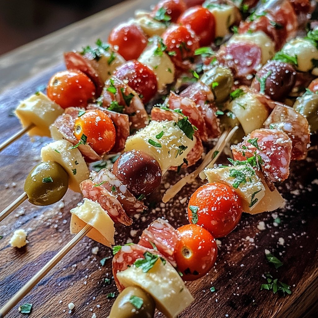 Festive Charcuterie Skewers