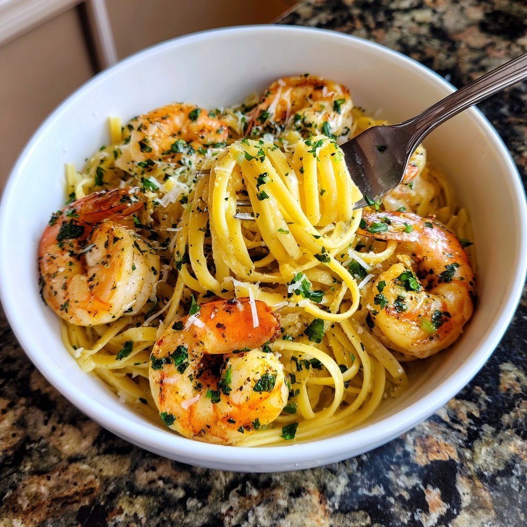 Romantic Shrimp Scampi Dinner