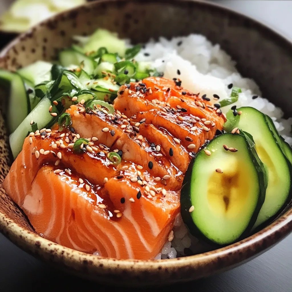 Baked Salmon Sushi Bowl