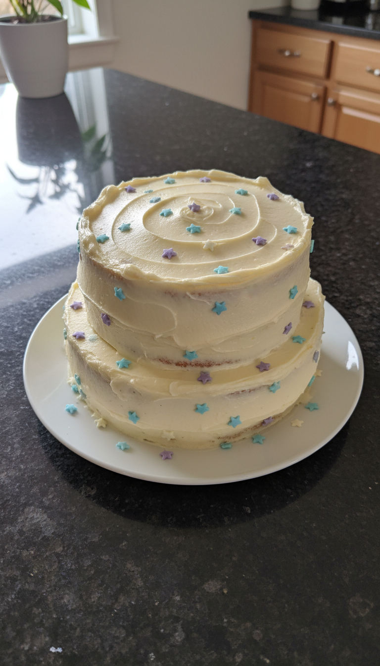 Pisces Vanilla Buttercream Cake