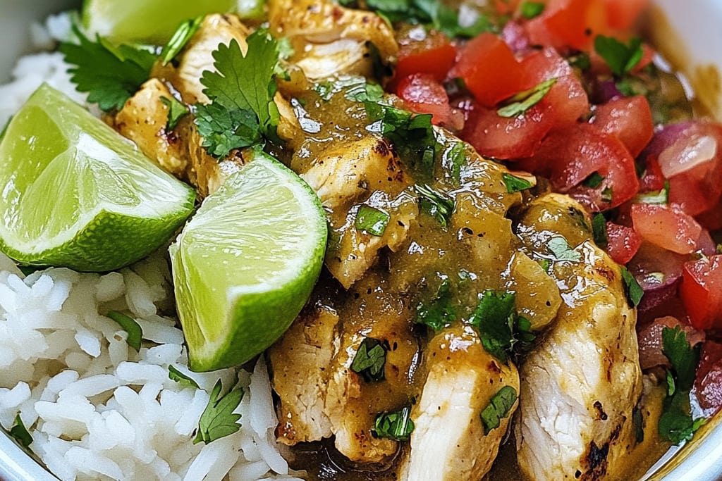 Crockpot Salsa Verde Chicken: An Incredible 5-Ingredient Weeknight Meal