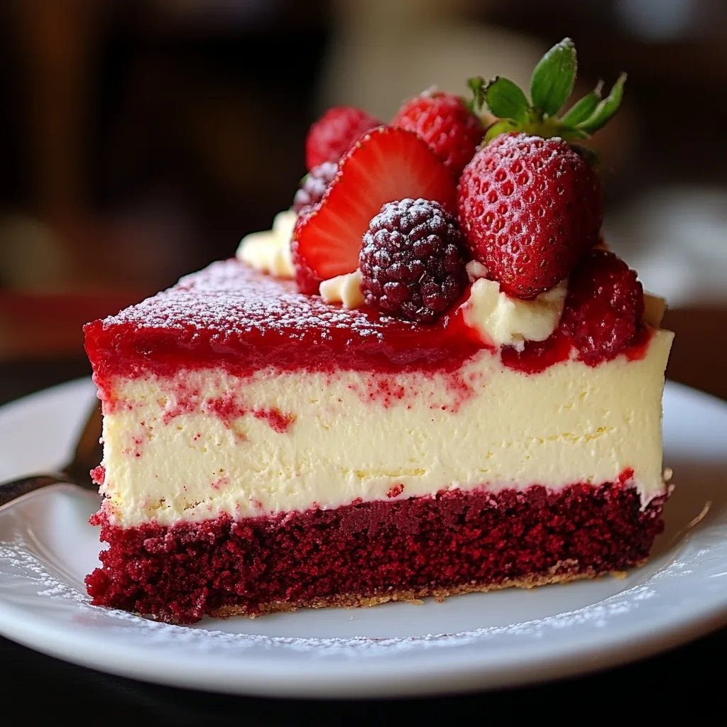 Strawberry Red Velvet Cheesecake