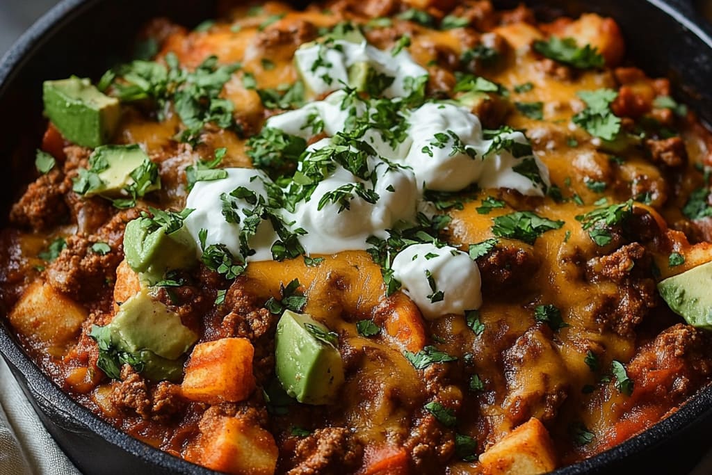 Ground Beef Enchilada Skillet: An Incredible Ultimate Recipe with 7 Simple Steps
