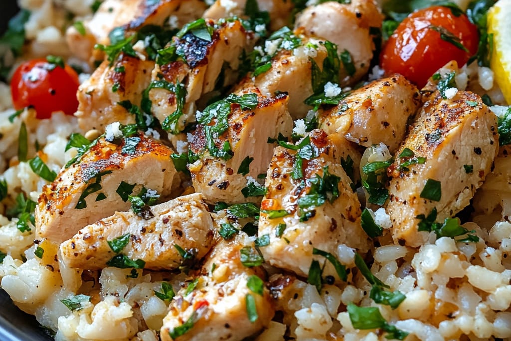 Greek Chicken and Lemon Rice: An Incredible Ultimate One-Pan Meal