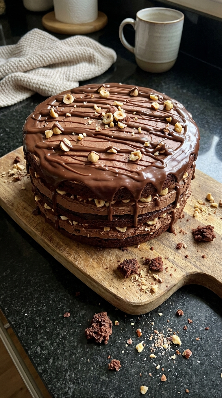 Chocolate Hazelnut Layer Cake