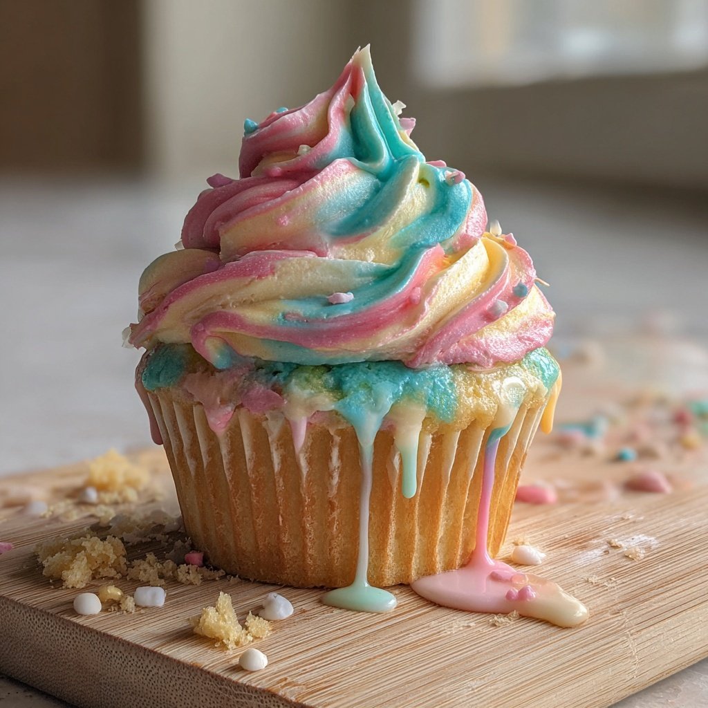 Spring Rainbow Cupcake Delight
