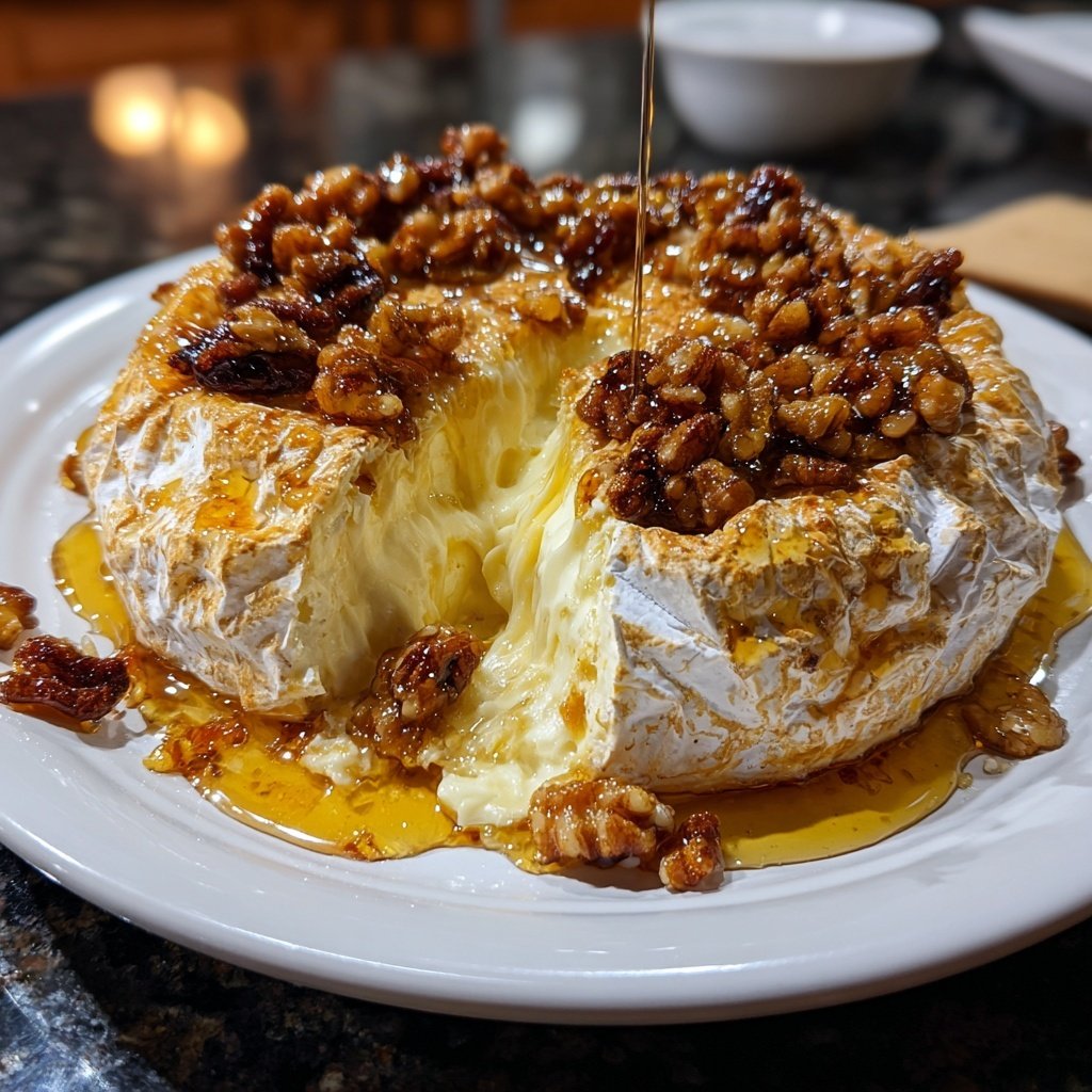 Baked Brie Honey Walnut