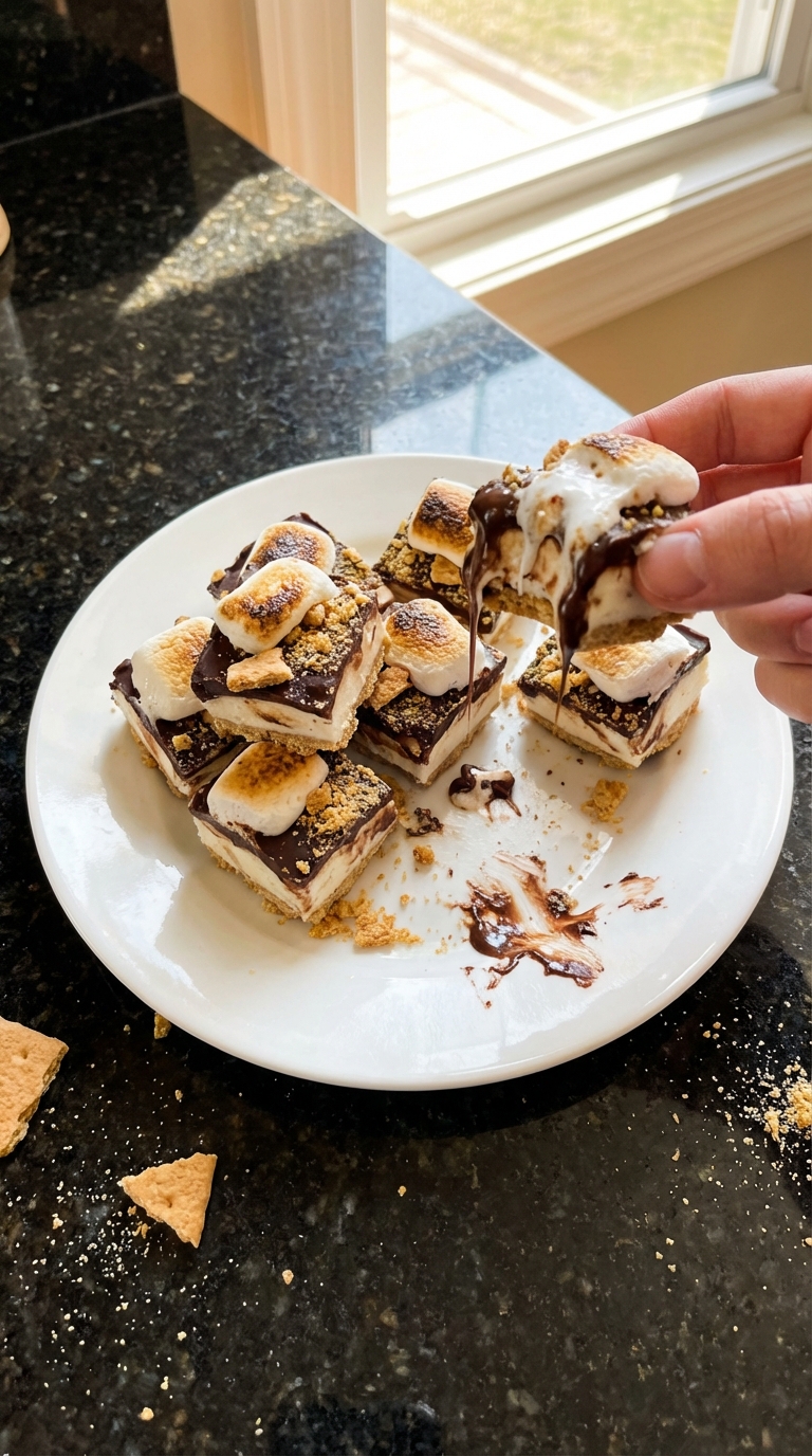 Frozen Yogurt S'mores Bites