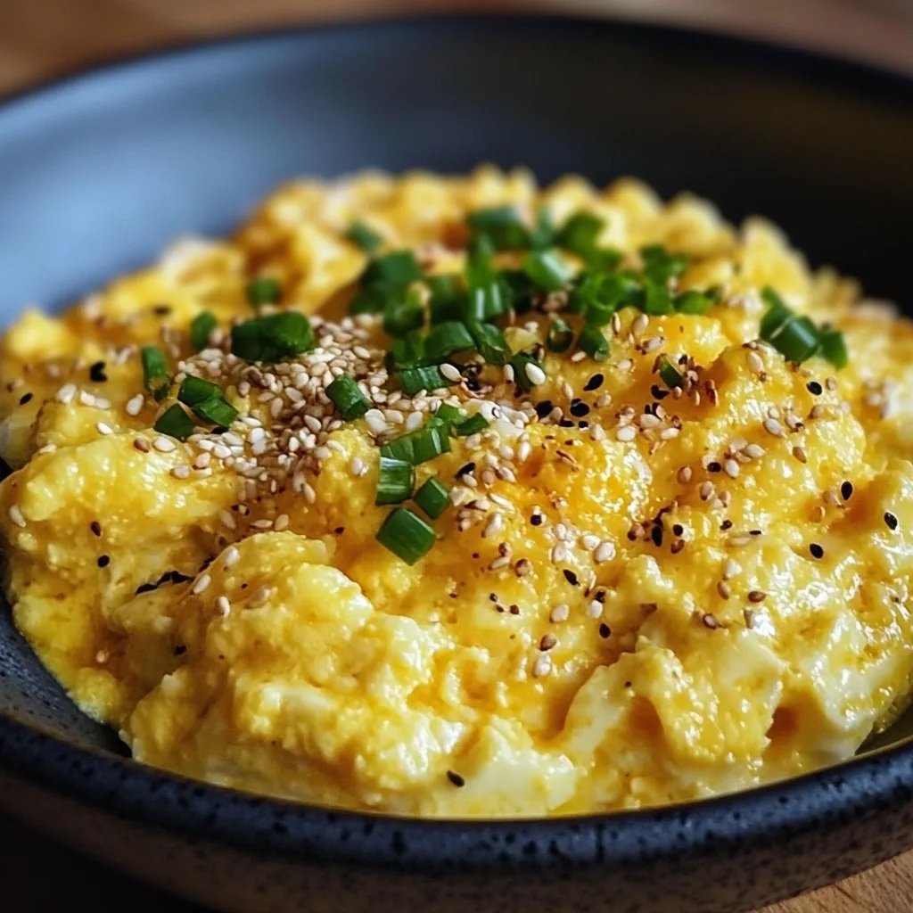 Miso Eggs Silky Japanese Style Scrambled Eggs