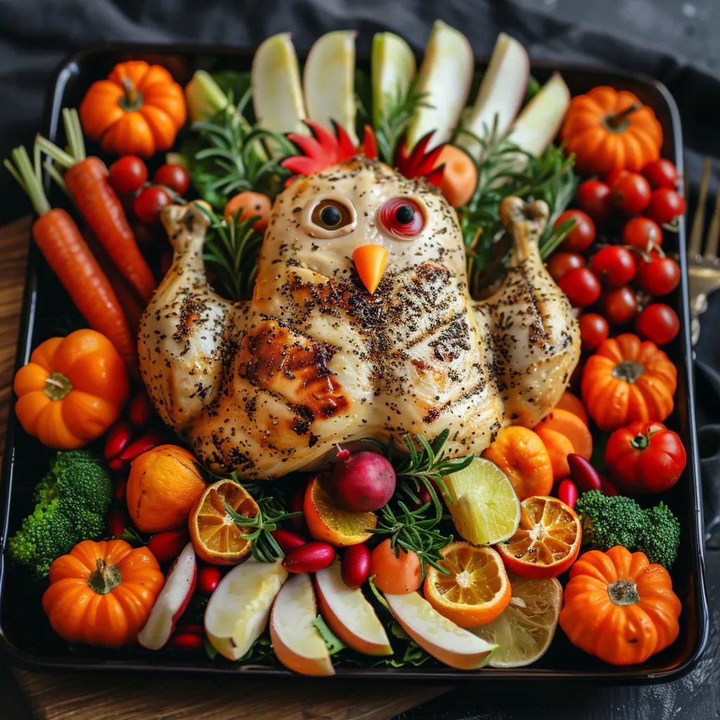 Adorable Turkey Veggie Tray