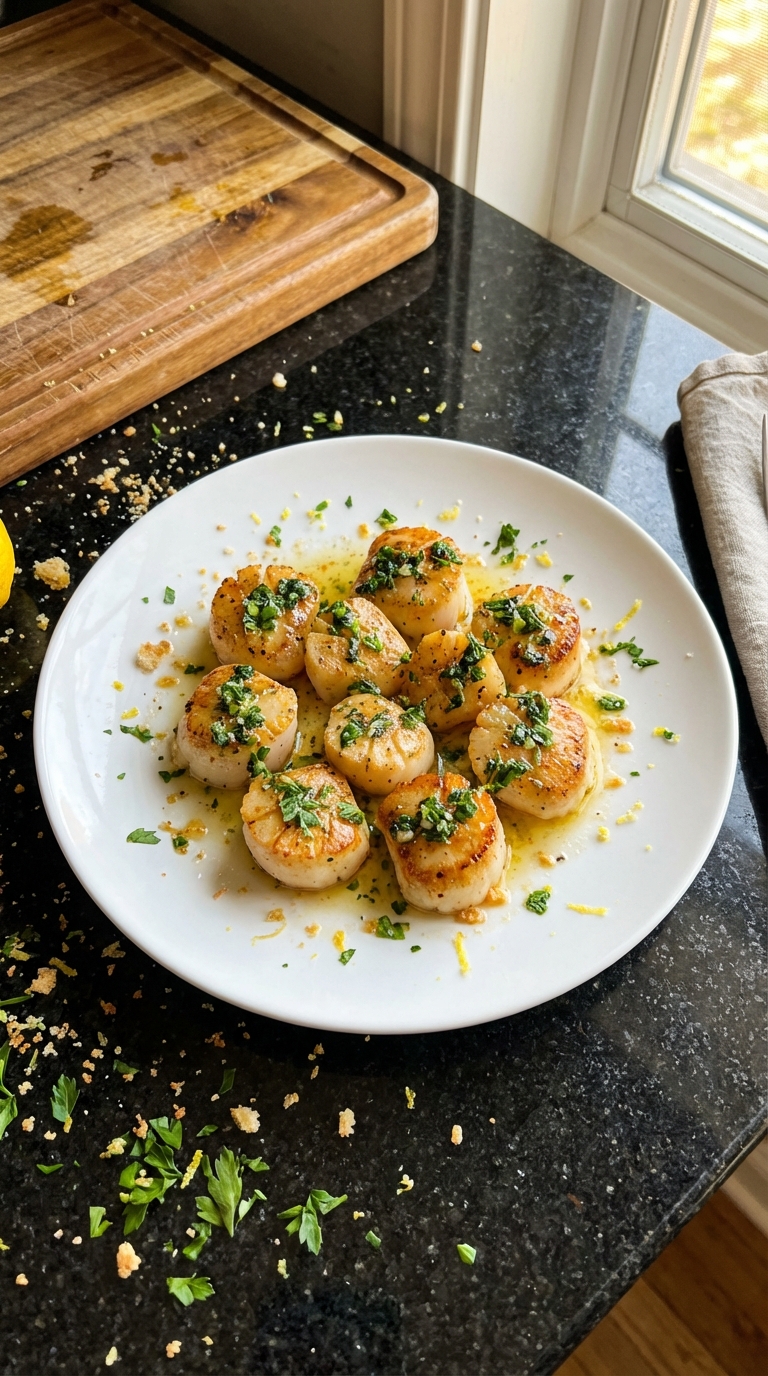 Seared Scallops with Gremolata