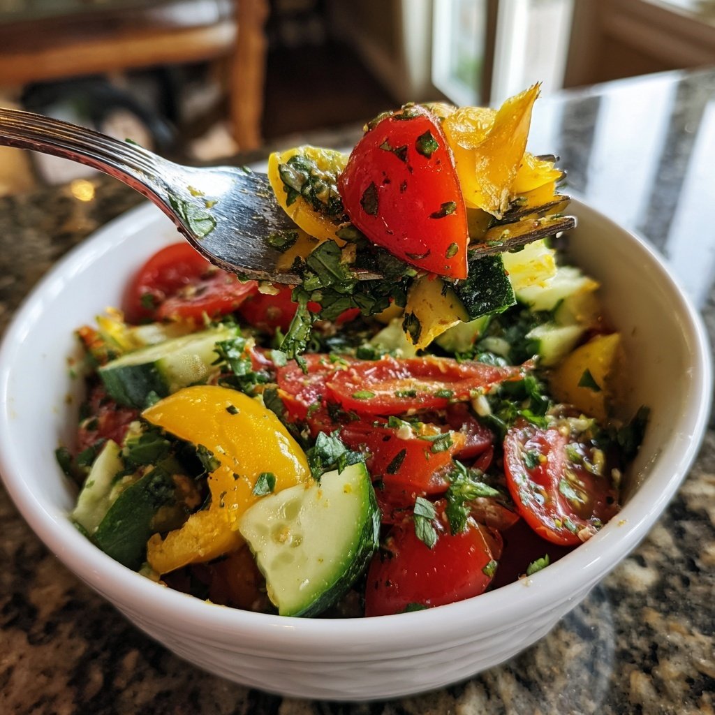 Italian Chopped Veggie Salad