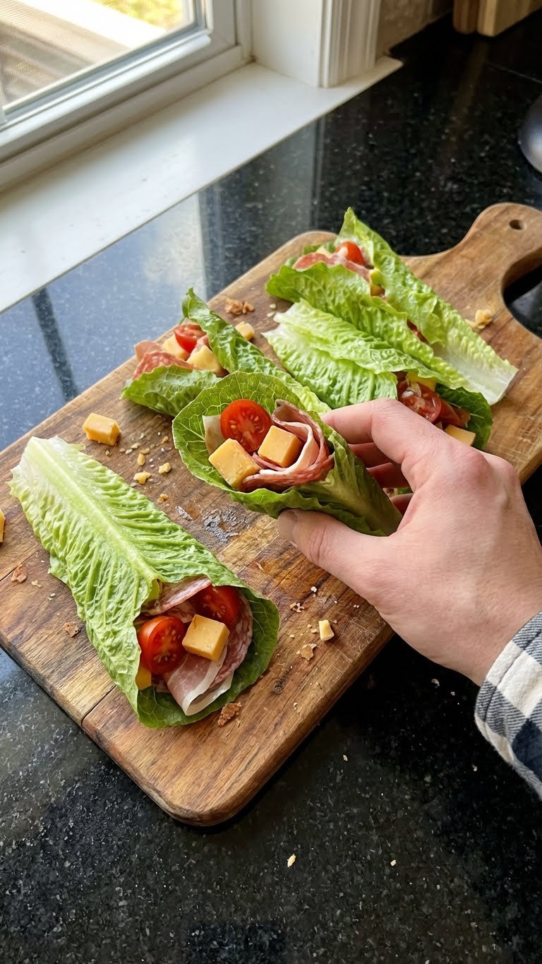 Mini Charcuterie Lettuce Wraps