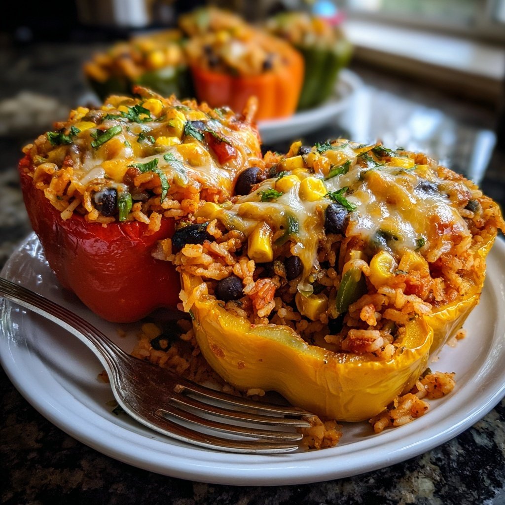 Savory Vegetable Stuffed Peppers