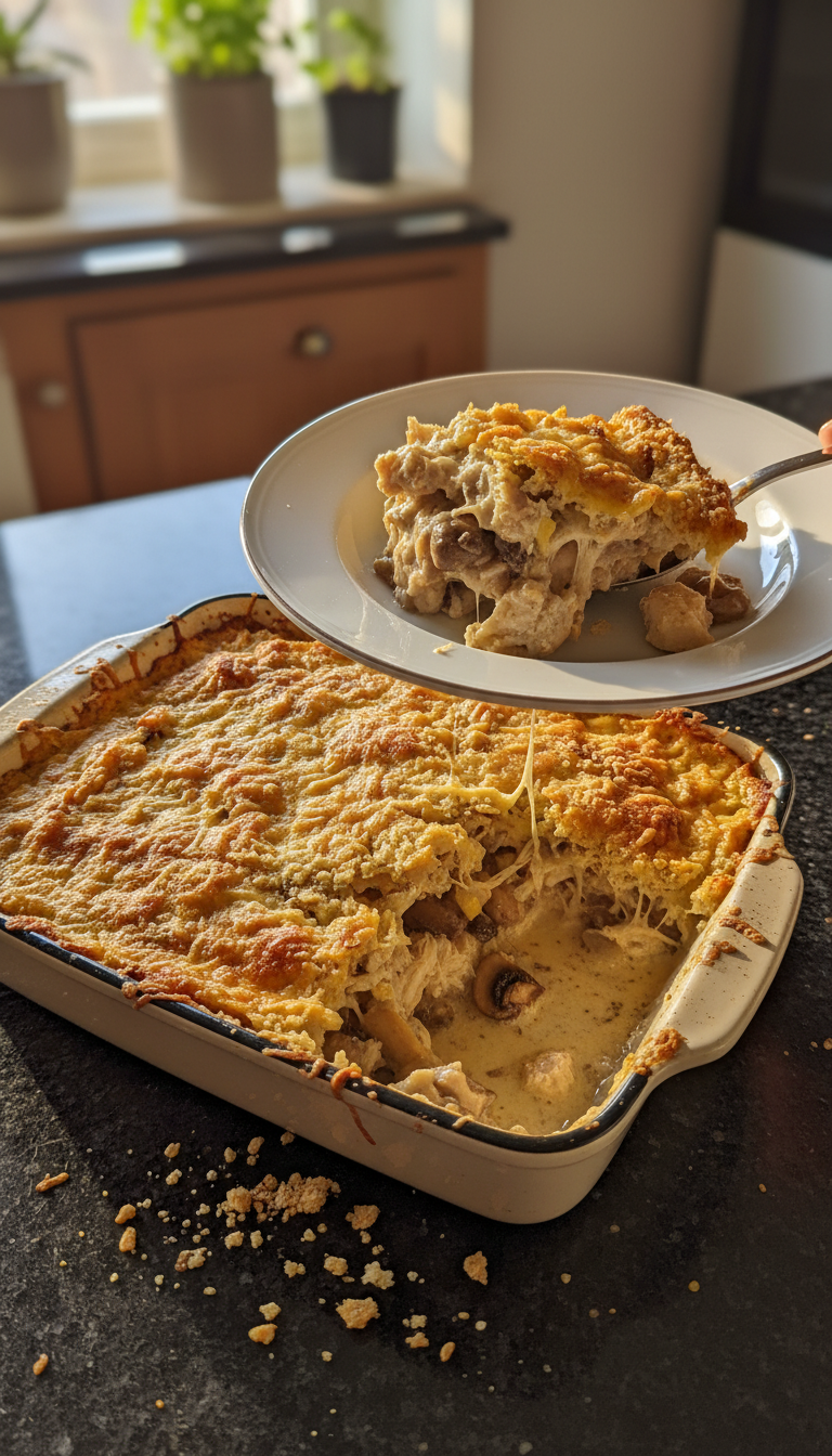 Savory Chicken and Mushroom Bake