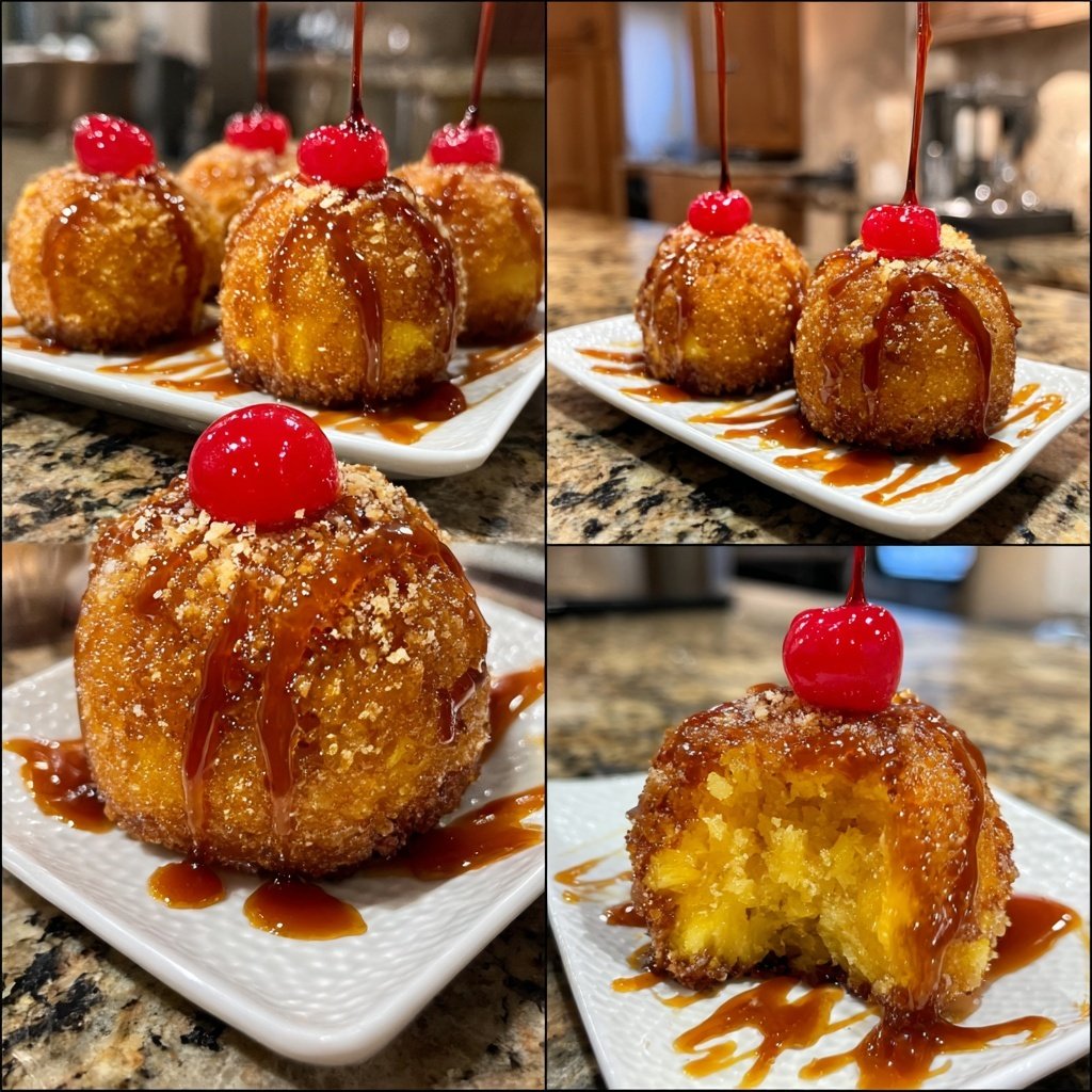 Pineapple Upside Down Cake Pops