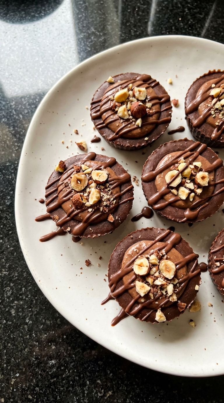 Quick Chocolate Hazelnut Cups