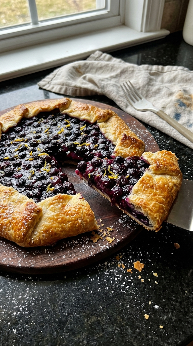 Rustic Blueberry Lemon Galette