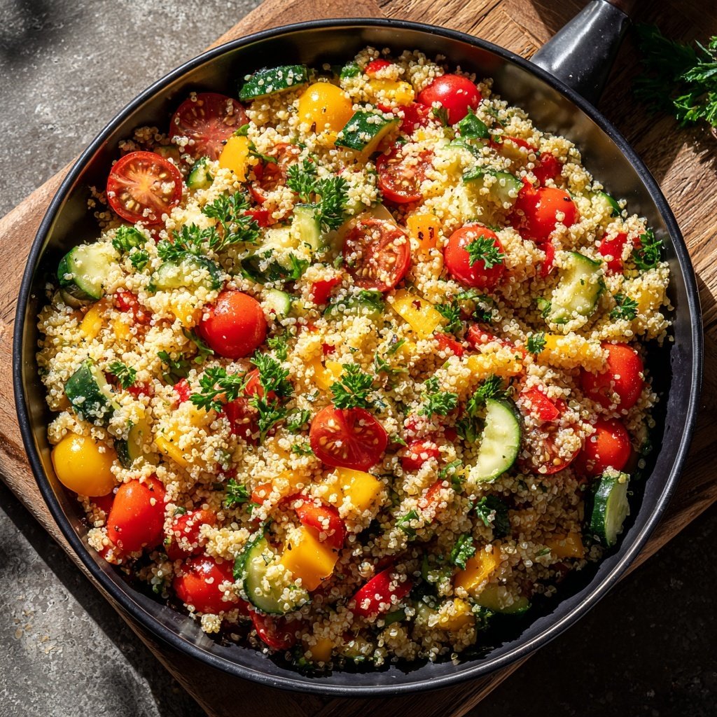 Protein-Rich Mediterranean Quinoa Salad