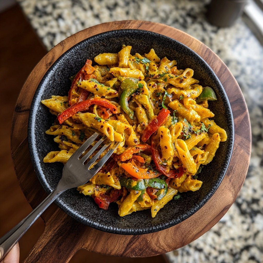 Hearty Jamaican Rasta Pasta