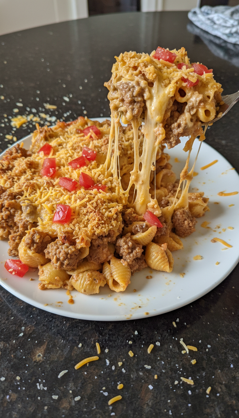 Savory Taco Pasta Bake