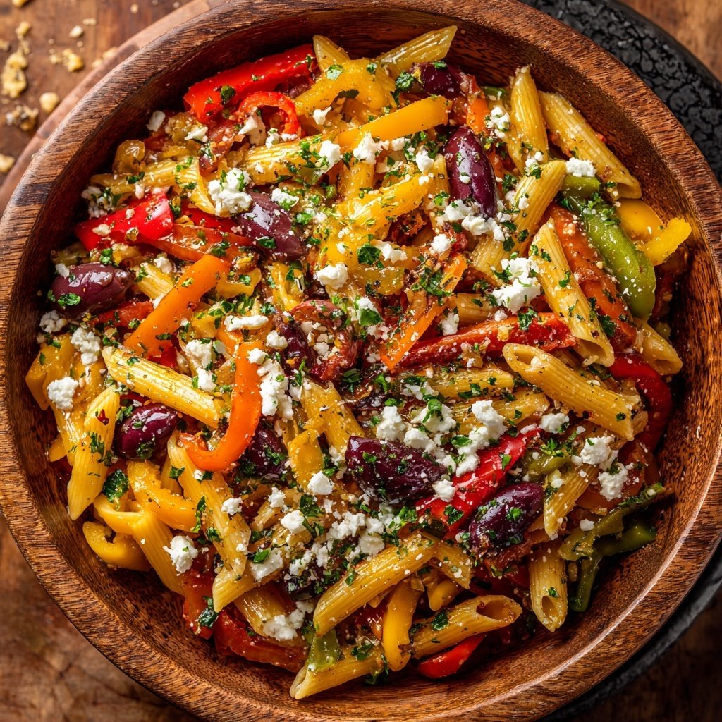 Mediterranean Veggie Pasta Salad