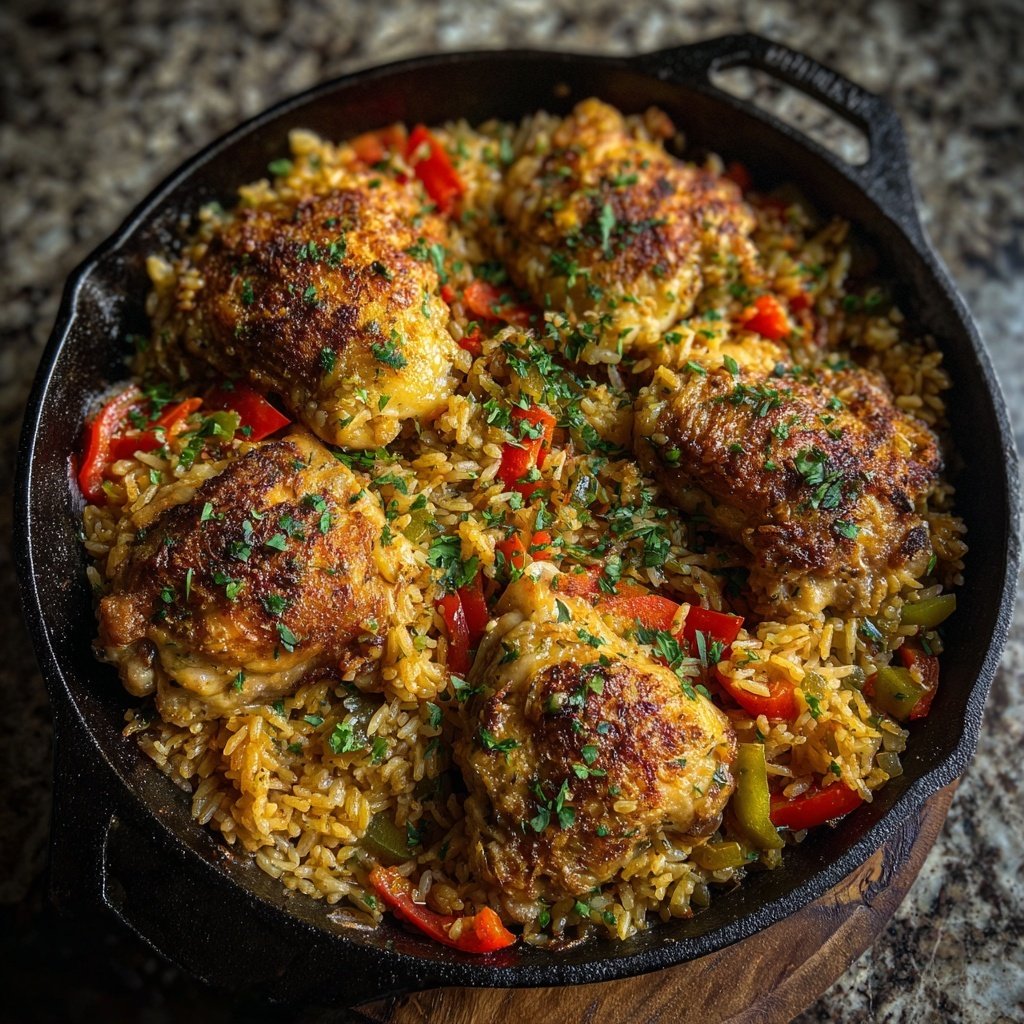 One-Skillet Chicken and Rice