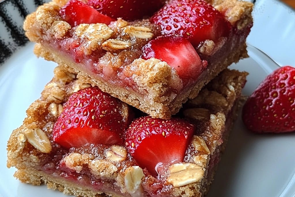 Healthy Strawberry Oatmeal Bars: An Incredible Guilt-Free Treat for Any Time of Day