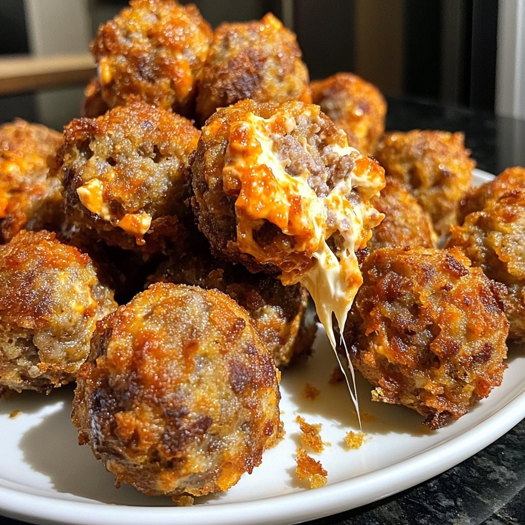 Rotel Cream Cheese Sausage Balls
