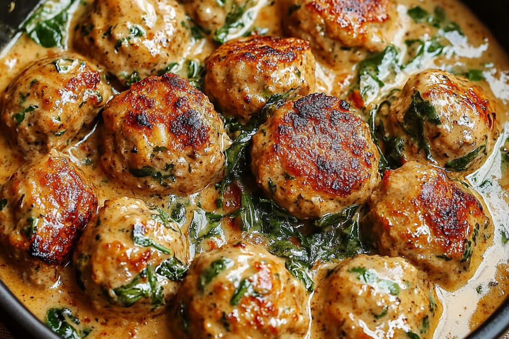 Creamy Spinach Turkey Meatballs: An Incredible Ultimate Recipe