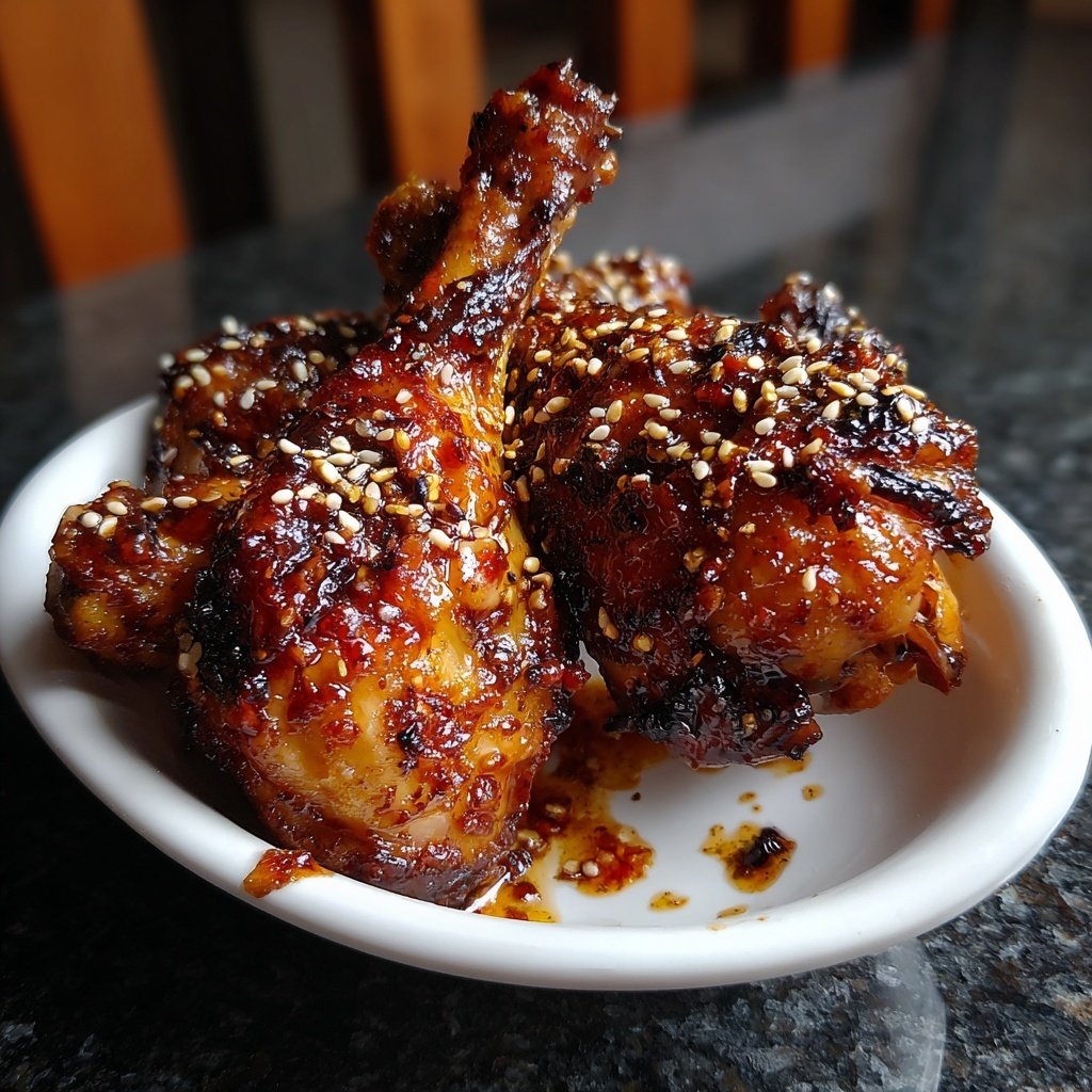 Honey Soy Chicken Drumsticks Sticky