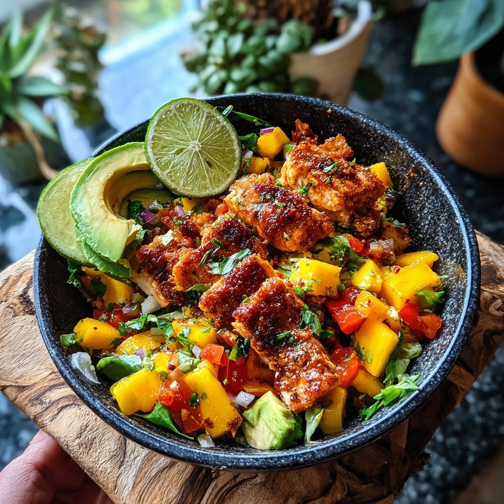Tropical Salsa Salmon Bowls