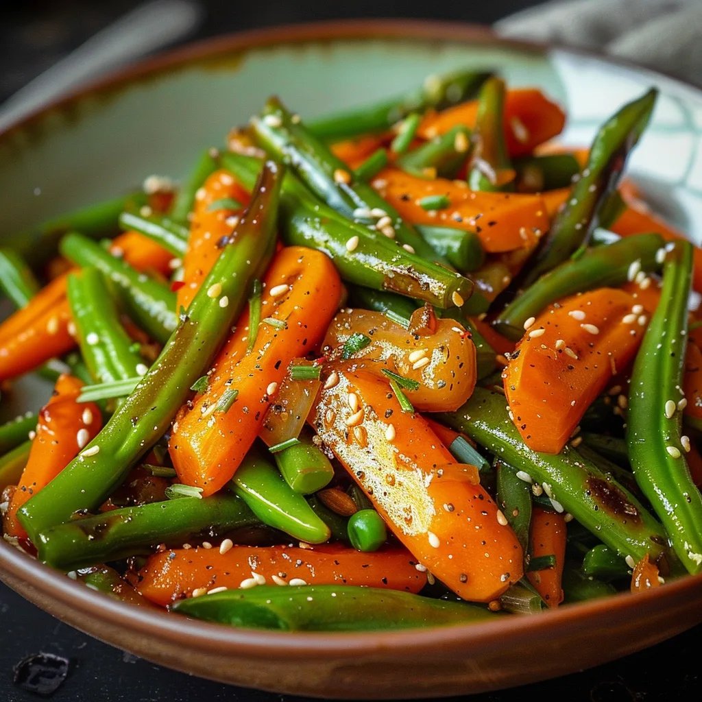 Honey Glazed Carrots & Green Beans