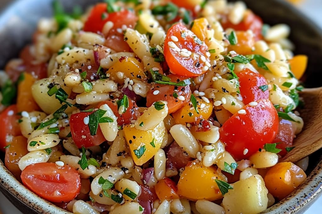 Rainbow Orzo Salad: An Amazing Ultimate Recipe for Healthy Eating